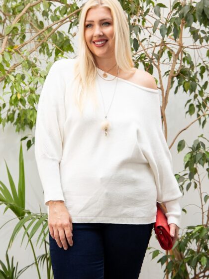 Round Neck Long Sleeve Solid Sweater