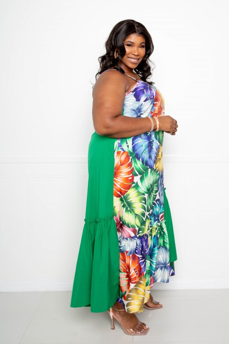 Splice Tropical Dress - Image 3