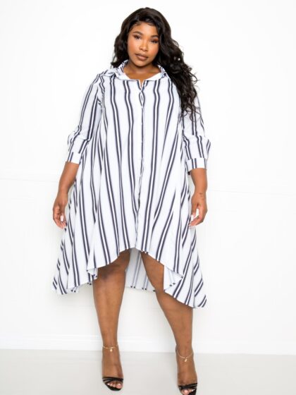Stripe Shirt Dress