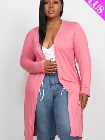 Long Sleeves Belted Cardigan