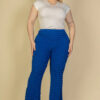 Plus Size Bubble Fabric Flare Pants - Image 2