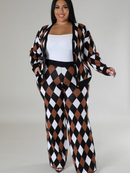 Long Sleeves Stretch Pant Set