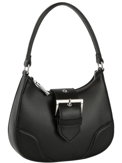 Fashion Buckle Curve Handle Shoulder Bag