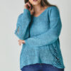 Plus Solid Round Neck Sweatrer - Image 2