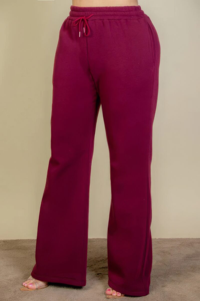 Plus Size Drawstring Waist Slant Pocket Sweatpants - Image 18