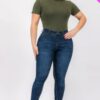 Plus Size Ribbed Short Sleeve Bodysuit - Image 7