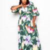 Puff Sleeve Button Front Dress - Image 2
