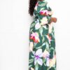 Puff Sleeve Button Front Dress - Image 3
